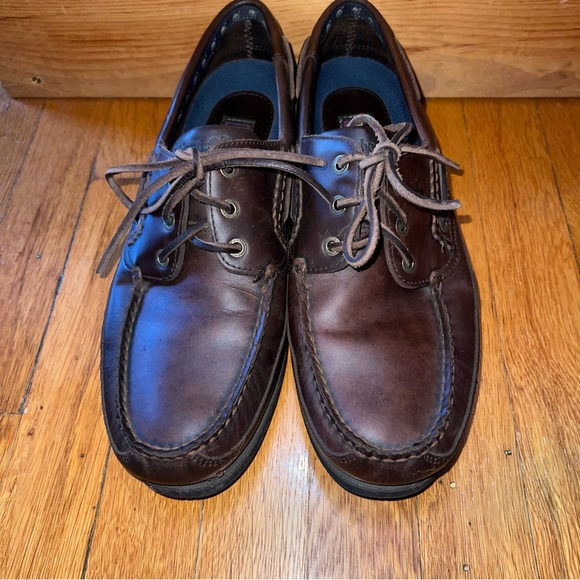 Timberland mens brown leather Boat Shoes Excellent condition - Picture 4 of 6